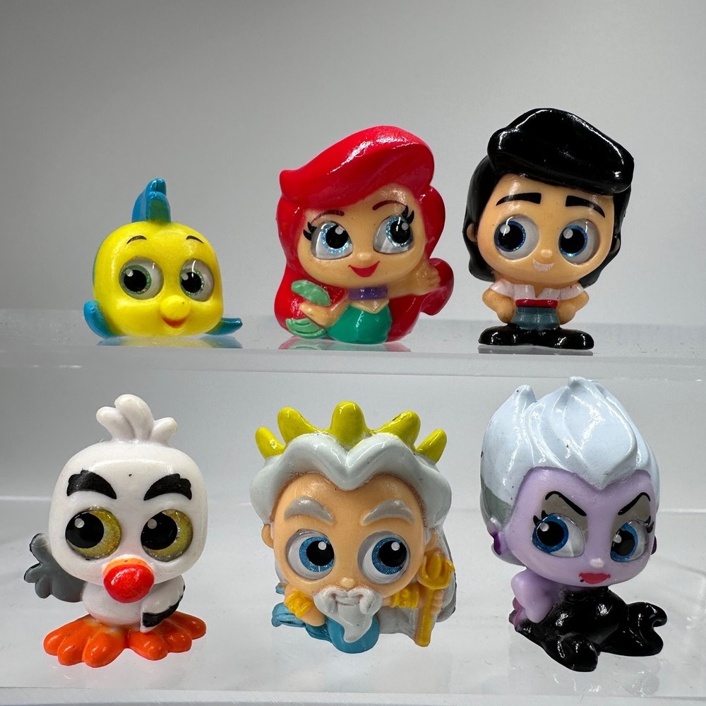 Disney Doorables THE LITTLE MERMAID Arial COMPLET SET FROM SERIES 4 Ursula Eric